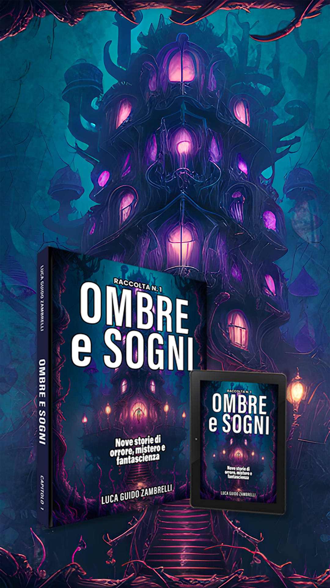 Mega Banner Book Cover Ombre e Sogni di Luca Guido Zambrelli